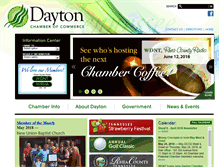 Tablet Screenshot of daytontnchamber.org